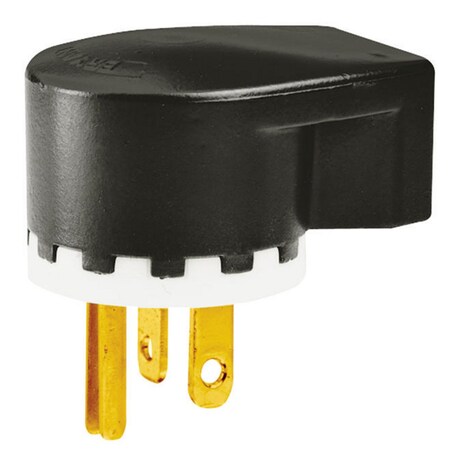Bryant Straight Blade Plug, 5-20P, 20 A, 125V, 2 Pole, Screw Terminals, Grounded 5395
